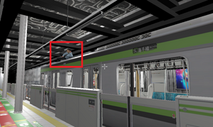 電車の上