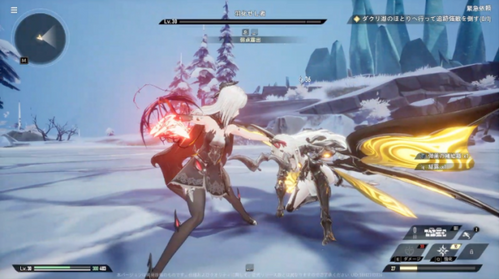 デュエットナイトアビスの戦闘アクション